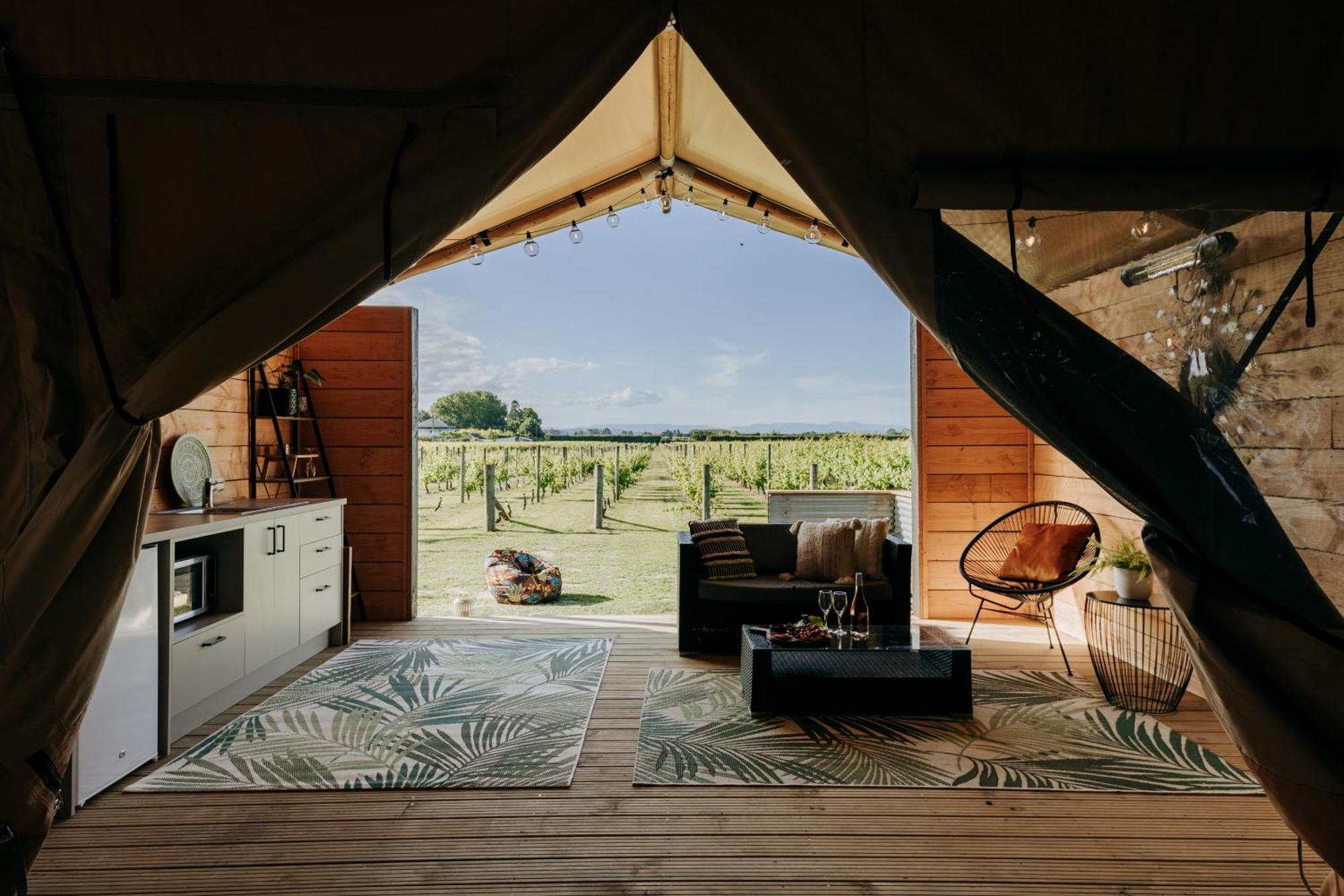 Villas & Vines Glamping Гастінгс Екстер'єр фото