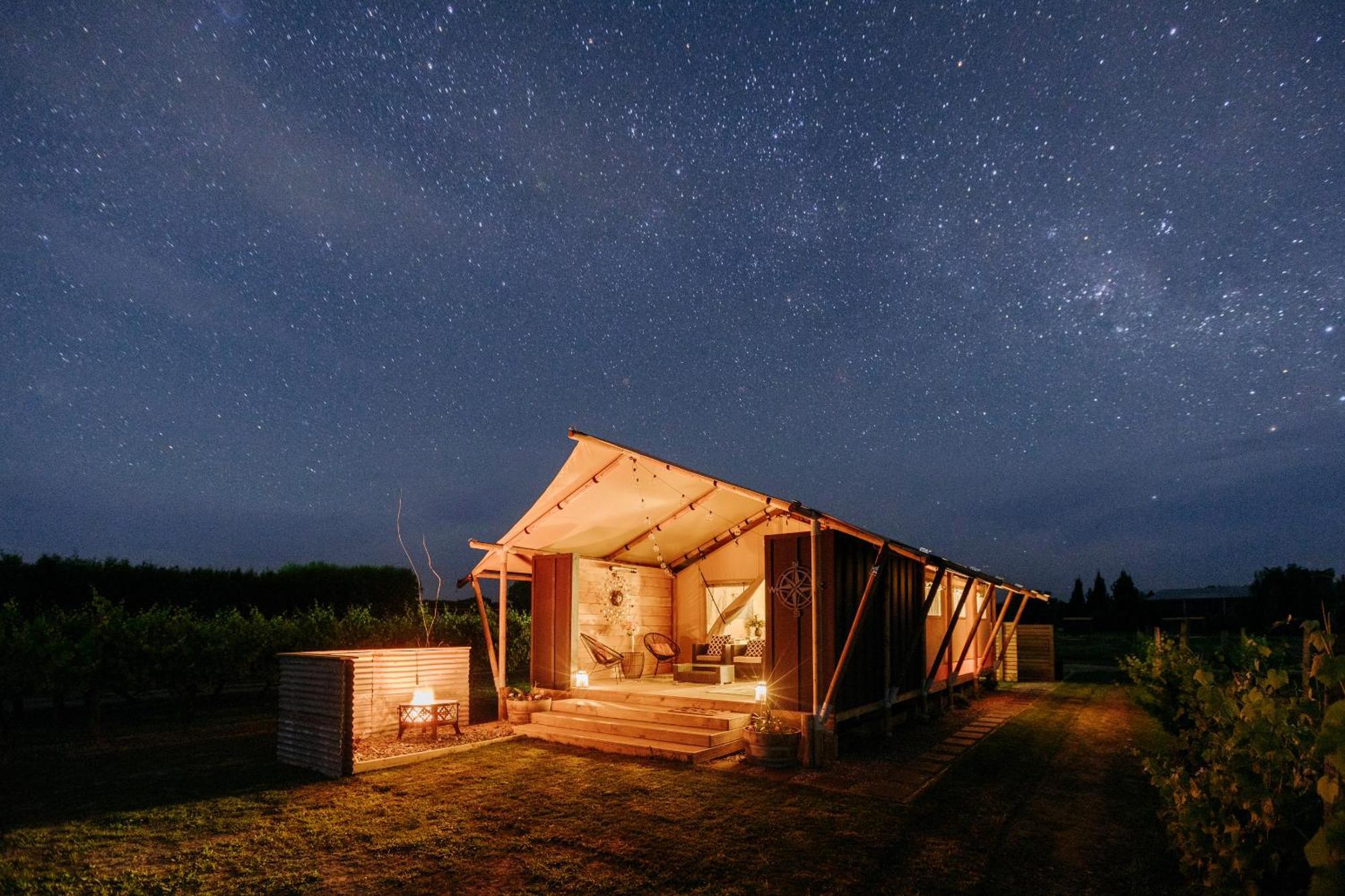 Villas & Vines Glamping Гастінгс Екстер'єр фото